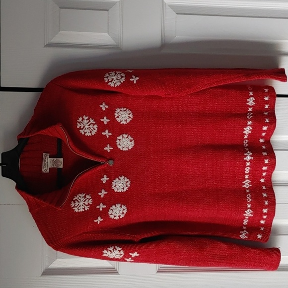 Vintage Northern Reflections Quarter Zip Pullover Sweater M - Picture 6 of 8